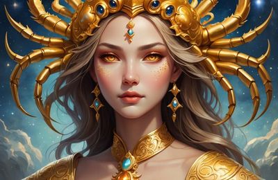 Femme signe du zodiaque cancer IA