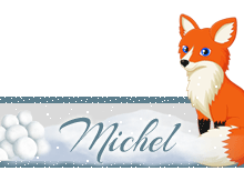 blinkie, signature garcon initiale M
