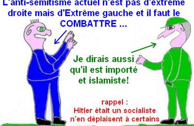 Réagissons à cet antisémitisme importé qui gagne du terrain gràce aux gauchistes!