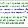 Chez le poissonnier on est fatigué des infos ...