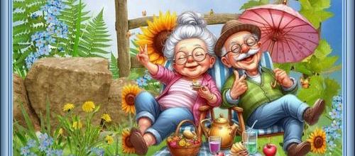 pique nique de mamy et papy