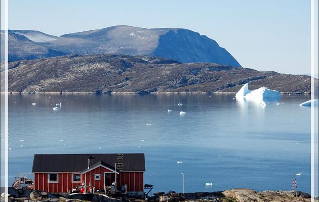 De loin, le village paraît idyllique, mais de près la réalité est tout autre, entre détritus partout et chiens itou - Kullorsuaq - Groenland