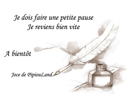 Je serais absente des blogs..