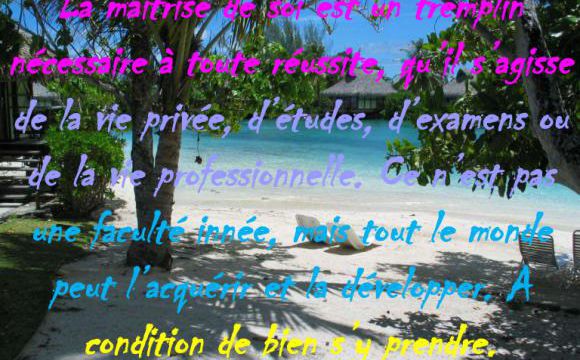 La maîtrise de soi