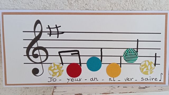 Carte anniversaire en musique