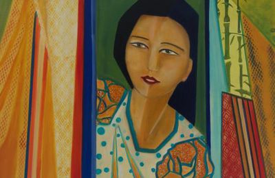 COUCOU (enfant d'Asie style ART DECO)