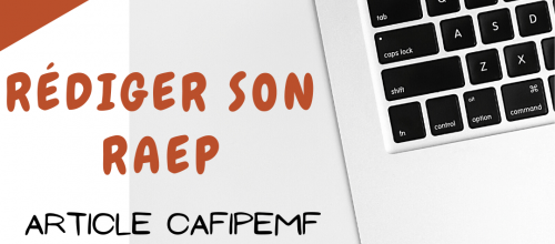 CAFIPEMF : Rédiger son rapport d’activité