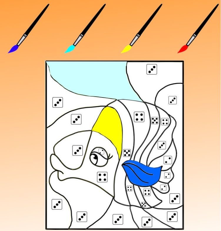 Colorier en respectant un code, revoir les chiffres 2 à 5 avec les TICE en maternelle