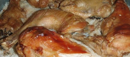 POULET CUIT AU SEL 