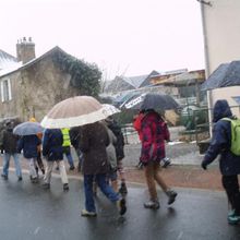 Marche douce sous la neige.