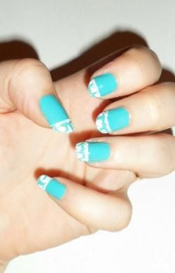 turquoise craquelé blanc :-)