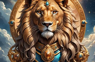 Signe du zodiaque "Lion" avec Intelligence Artificielle 9