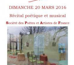 SORÈZE MARS 2016