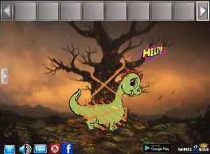 Help the tied dino soluce