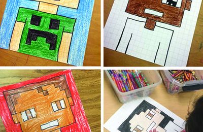 Idée Pinterest : portrait façon Minecraft (C3)