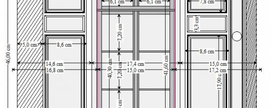 Petit Trianon - Antichambre - Mur côté intérieur - Le plan