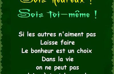 Sois heureux