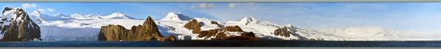 Photo panoramique interactive 3D (sonorisée) de Elephant Island et Wild Point avec le buste du Commandant Pardo sauveur des hommes de Ernest Shackleton - Iles Shetland du Sud