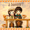 A BIENTÔT à plus tard blinkie hiver, automne et pluie