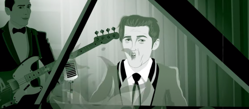 Jerry Lee Lewis - Great Balls Of Fire - (Animation HD)