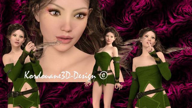Iris (Tube Femme elfe-png)