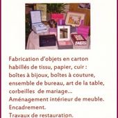 Joëlle Henot, cartonnière, artisan d'Art, réalise de superbes objets décoratifs et utiles...en carton. - Châtillonnais en Bourgogne