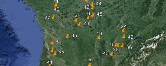 La carte actualisée le 26 janvier 2014