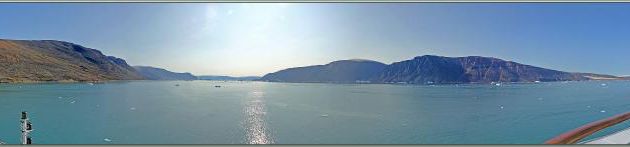 Un dernier coup d’œil sur le fond du Fjord Bowdoin avant de naviguer vers la prochaine étape, Savissivik - Groenland