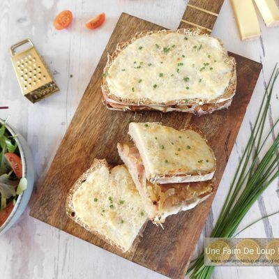 Croque jambon comté truffe