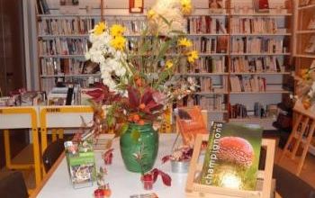 Table Thématique en ce moment l'automne les champignons...