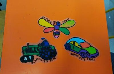 *Fête des pères: un magnet en plastique fou