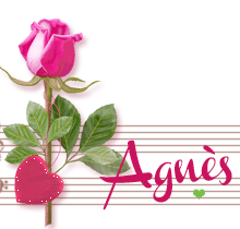 Nouvelle signature animée fille "musique"  de A à Y