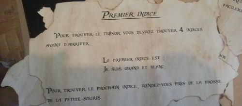 Anniversaire pirate, la chasse au trésor.