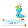 738 - oiseau bleu - signature, blinkie, gif animé