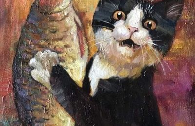 un chat heureux !