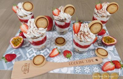 Verrine crousti fondante fraise & nutella