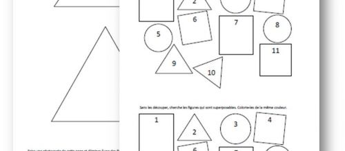 CP - Géométrie - Reconnaître des formes - Complément Vivre les Maths p23