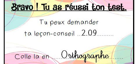 Cartes pour demander les leçons-conseils