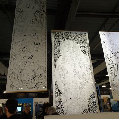 musée de l'imprimerie (Malesherbes) : exposition de collages de Delfine Ferré