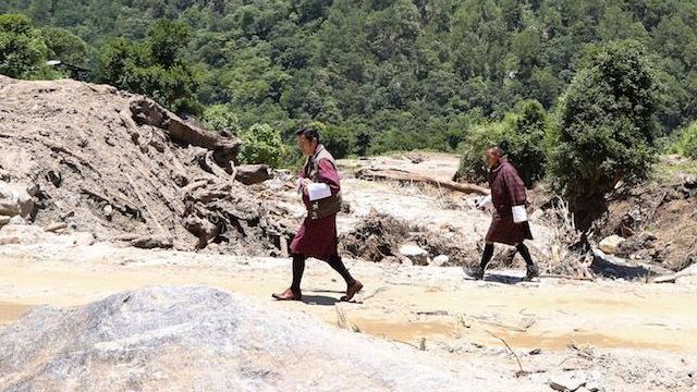 Inondations au Bouthan