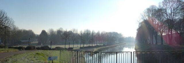 Le Parc Saint-Pierre sous le froid. 