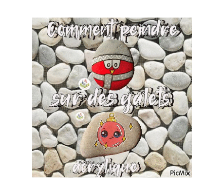 Dessin et peinture - vidéo 4486 : Comment peindre un galet de rivière ou de plage ? - acrylique.