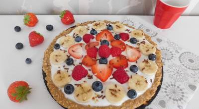 Pizza sucrée 0 complexe pour le petit déjeuner