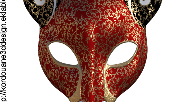 Tube de masque de renard (render-image)