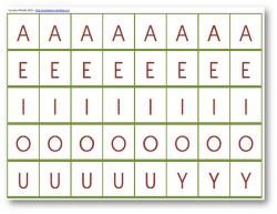 Lettres mobiles à plastifier et découper