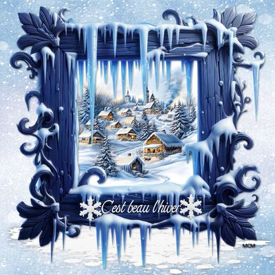 Fond écran C'est beau l'hiver