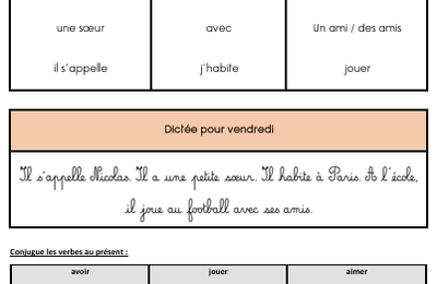 Dictées préparées à partir des textes de fluence