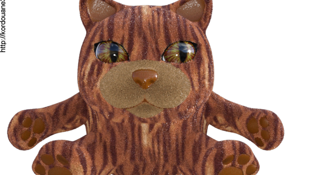 Image de chat tigré (render-tube)