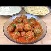 BOULETTE DE VIANDE HACHÉE À LA SAUCE TOMATE POUR ACCOMPAGNER TOUT VOS FÉCULENTS PÂTES, RIZ 🍚 🥔 🍝