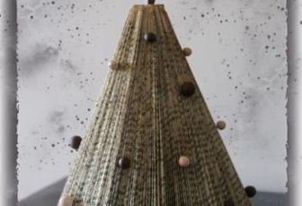 Sapin de Noël en papier glacé